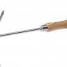 Мотыжка ЗУБР ЭКСПЕРТ комбинированная из нерж. стали, деревянная ручка из ясеня, прямое лезвие + 3 зубца, 190х80х330мм