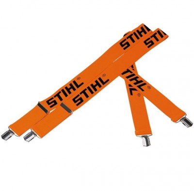 Подтяжки оранжевые 130 см для брюк с поясом, с металлическими зажимами STIHL 00008841512
