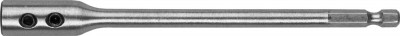 Удлинитель ЗУБР МАСТЕР для сверл перьевых с имбусовым ключом, шестигранный хвостовик 1/4, 150мм