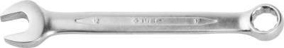 Ключ ЗУБР ПРОФИ гаечный комбинированный, Cr-V сталь, хромированный, 12мм