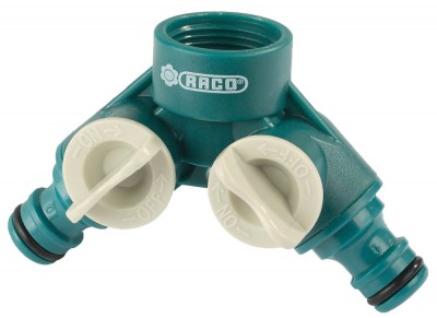 Распределитель двухканальный RACO Original (резьба внешняя-наконечник), 3/4