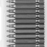 Биты ЗУБР МАСТЕР кованые, хромомолибденовая сталь, тип хвостовика E 1/4, PH1, 50мм, 10шт