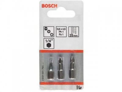 Набор бит (3 шт; 25 мм) Bosch 2607001752