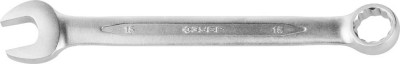 Ключ ЗУБР ПРОФИ гаечный комбинированный, Cr-V сталь, хромированный, 15мм
