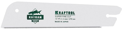Полотно KRAFTOOL PROFI KATRAN SUPER FINE CUT для тонкого пиления, 19 TPI, 270мм