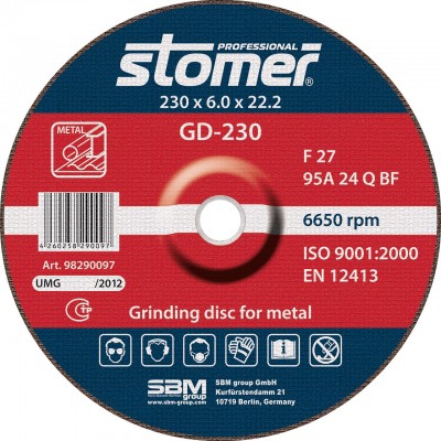 Диск шлифовальный STOMER GD-230