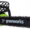 Аккумуляторная цепная пила GreenWorks GD40CS40K2X 40V, c двумя аккумуляторами 2 Ah и зарядным устройством