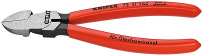 72 51 160 Кусачки боковые для световодов (оптоволоконного кабеля) Knipex