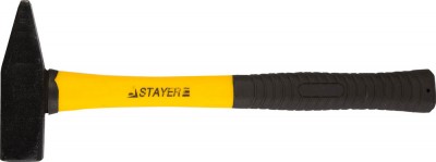 Молоток STAYER STANDARD слесарный кованый с двухкомпонентной фиберглассовой ручкой, 0,8кг