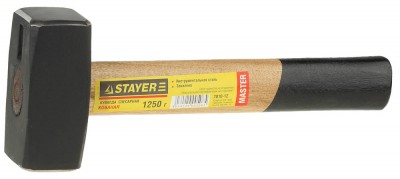 Кувалда STAYER MASTER кованая с деревянной ручкой, 1,25кг