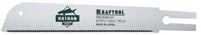 Полотно KRAFTOOL PROFI KATRAN PRECISION CUT для сверхточных работ, 22 TPI, 185мм