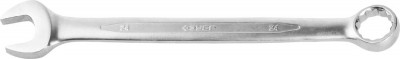 Ключ ЗУБР ПРОФИ гаечный комбинированный, Cr-V сталь, хромированный, 24мм