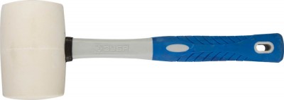 Киянка ЗУБР ЭКСПЕРТ резиновая белая со стеклопластиковой ручкой, 0,90кг
