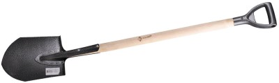 Лопата ЗУБР штыковая с черенком и пластиковой ручкой, трапециевидная форма
