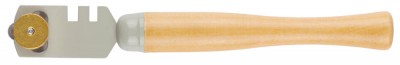 Стеклорез STAYER MASTER, деревянная ручка, 3 ролика