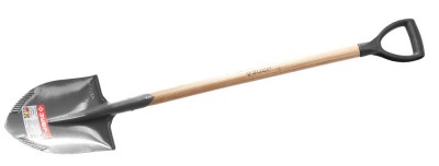 Лопата ЗУБР МАСТЕР БЕРКУТ штыковая, деревянный черенок из ясеня, пластиковая рукоятка, 295х228х1200мм