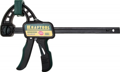 Струбцина KRAFTOOL EXPERT EcoKraft ручная пистолетная, пластиковый корпус, 150/350мм, 150кгс
