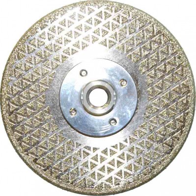 Алмазный гальванический диск для резки и шлифовки мрамора M/F, сухой, 230D-2.8T-40W-8P MESSER