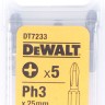 Бит DeWalt DT 7233 (Рh3, хв-6-ти гран 14', 25мм, 5шт) 174501