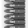 Биты ЗУБР МАСТЕР кованые, хромомолибденовая сталь, тип хвостовика C 1/4, PZ2, 25мм, 10шт