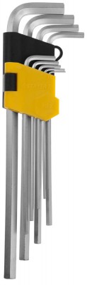 Набор STAYER Ключи MASTER имбусовые длинные, Cr-V, сатинированное покрытие, пластик. держатель, HEX 1,5-10мм, 9 пред