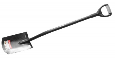 Лопата ЗУБР МАСТЕР АРТЕЛЬ прямоугольная, стальной черенок, двухкомпонентная рукоятка, 290x190x1170мм