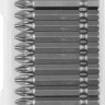 Биты ЗУБР МАСТЕР кованые, хромомолибденовая сталь, тип хвостовика E 1/4, PZ2, 50мм, 10шт
