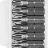 Биты ЗУБР МАСТЕР кованые, хромомолибденовая сталь, тип хвостовика C 1/4, PZ3, 25мм, 10шт
