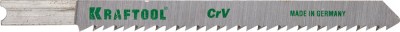 Полотна KRAFTOOL для эл/лобзика, Cr-V, по дереву, ДСП, ДВП, чистый рез, US-хвост., шаг 2,5мм, 75мм, 2шт