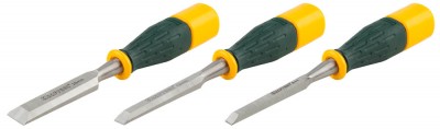 Набор KRAFTOOL:СтамескиEXPERTударопр двухкомп ручка,упрочнен полотно,стальной затыльник для удар работ, 8,12,20мм,3шт