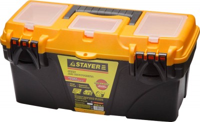 Ящик STAYER STANDARD пластиковый с органайзерами, 410х215х197мм, 16