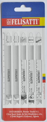 Полотна для лобзика универсальные Felisatti BIM (5 шт.) 132x106x2.4/5 мм