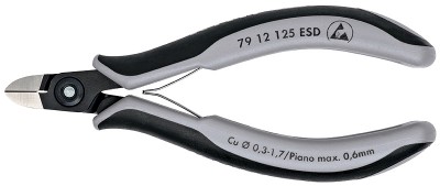 79 12 125 ESD Прецизионные кусачки боковые для электроники антистатические ESD Knipex