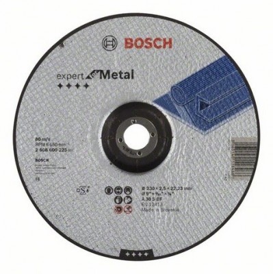 Диск отрезной по металлу 230х22,23 мм Bosch 2608600225