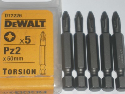 Насадка бита 5 шт. (50 мм; PZ2) Dewalt DT 7226