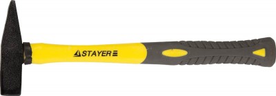 Молоток STAYER PROFI слесарный кованый с двухкомпонентной фиберглассовой ручкой, 0,2кг 20050-02