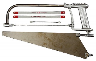 Набор ЗУБР: Ножовка СОЮЗ-5 многоф 5-в-1:дерево 450мм, металл/кафель/стекло-150/250/300мм, приспос для отлома