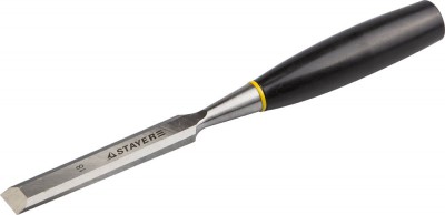 Стамеска STAYER STANDARD ЕВРО плоская с пластмассовой ручкой, 18мм