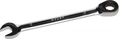 Ключ ЗУБР ПРОФИ гаечный комбинированный трещоточный, Cr-V сталь, хромированный, 13мм