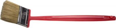 Кисть плоская ЗУБР БСГ-52, удлиненная с быстросъемной головой, натуральная щетина, пластмассовая ручка, 75мм