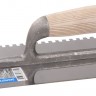 Гладилка ЗУБР ЭКСПЕРТ нержавеющая с деревянной ручкой, зубчатая, 6х6мм, 130х280мм