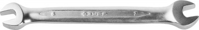 Ключ ЗУБР ПРОФИ гаечный рожковый, Cr-V сталь, хромированный, 6х7мм