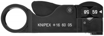 16 60 05 SB Инструмент для удаления изоляции с коаксиальных кабелей Knipex
