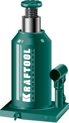 Домкрат гидравлический бутылочный "Kraft-Lift", сварной, 20т, 244-478мм, KRAFTOOL 43462-20