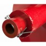 Шнек двухзаходный для грунта DDE мотобура (двухзаходный, ф = 300 мм, L = 800 мм) в компл.с ножами, красный
