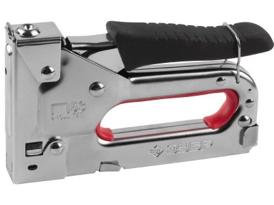 Пистолет ЗУБР МАСТЕР скобозабивной металл пружинный, регулируемый, тип 53, 4-14мм