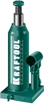 Домкрат гидравлический бутылочный "Kraft-Lift", сварной, 8т, 228-447мм, KRAFTOOL 43462-8