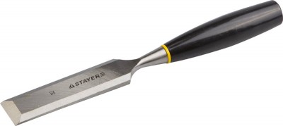 Стамеска STAYER STANDARD ЕВРО плоская с пластмассовой ручкой, 32мм