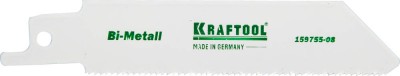 Полотно KRAFTOOL INDUSTRIE QUALITAT для эл/ножовки, Bi-Metall, по металлу, шаг 1,4мм, 80мм