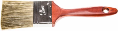 Кисть плоская STAYER LASUR - LUX, деревянная ручка, смешанная щетина, 63мм
